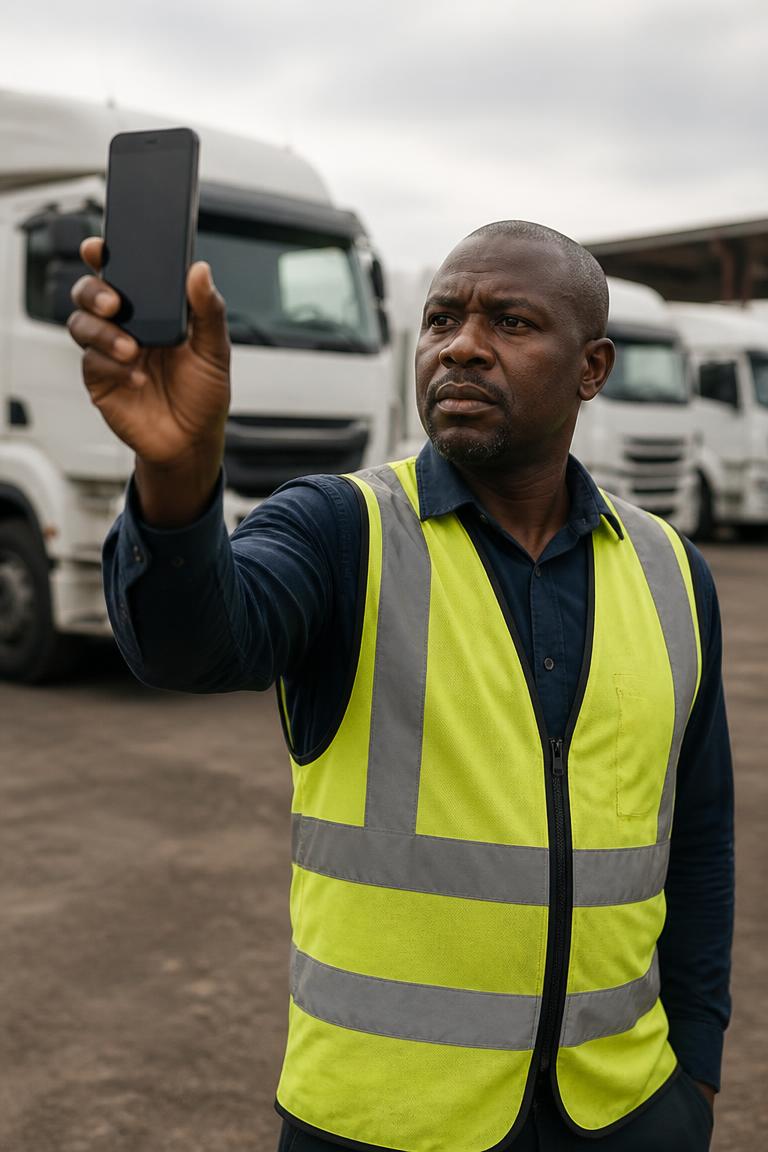Employer scanning an AfriHire passport QR code